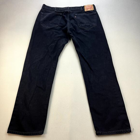 Levi's Other - Levis 505 Jeans Mens 38x32 Black Denim Regular Fit Straight Leg Charcoal Wash